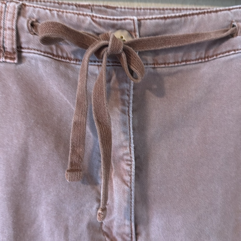 J Jill Women’s Wide Leg Cropped Pants/ Capris washed brown size 14 - Picture 4 of 16